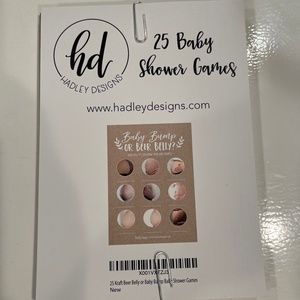 Baby shower, games, baby bump or belly